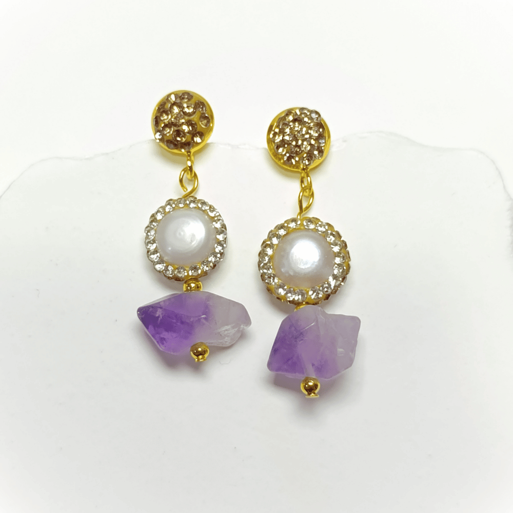 PENDIENTES REGINA AMATISTA