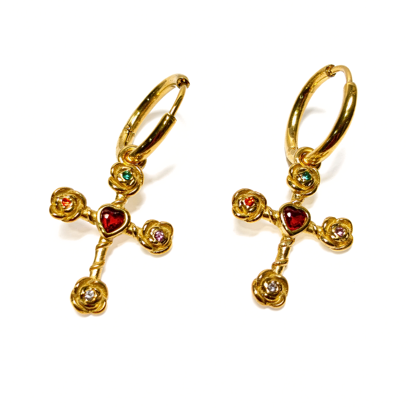 PENDIENTES CRUZ DIVINA