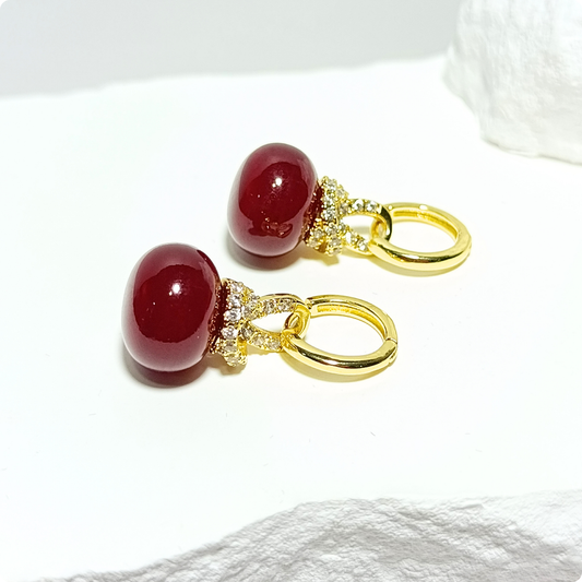 PENDIENTES GOTA DE PERLA FRANCESA