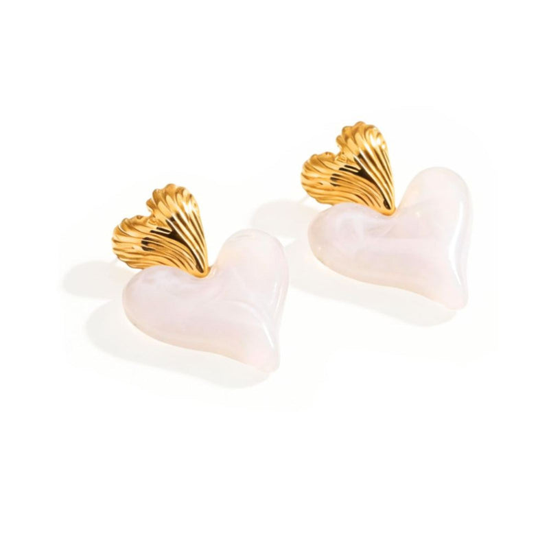 ARETES ROMANCE BLANCO