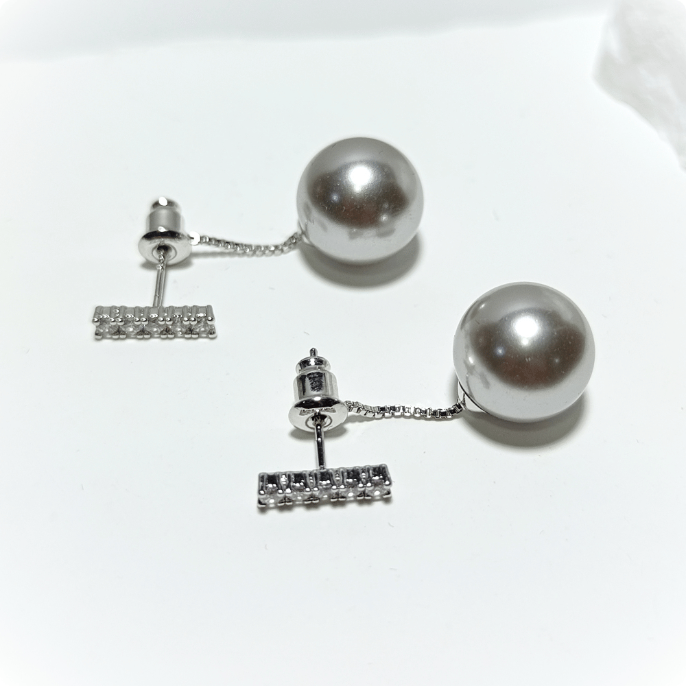 PENDIENTES LUJO PERLADO -