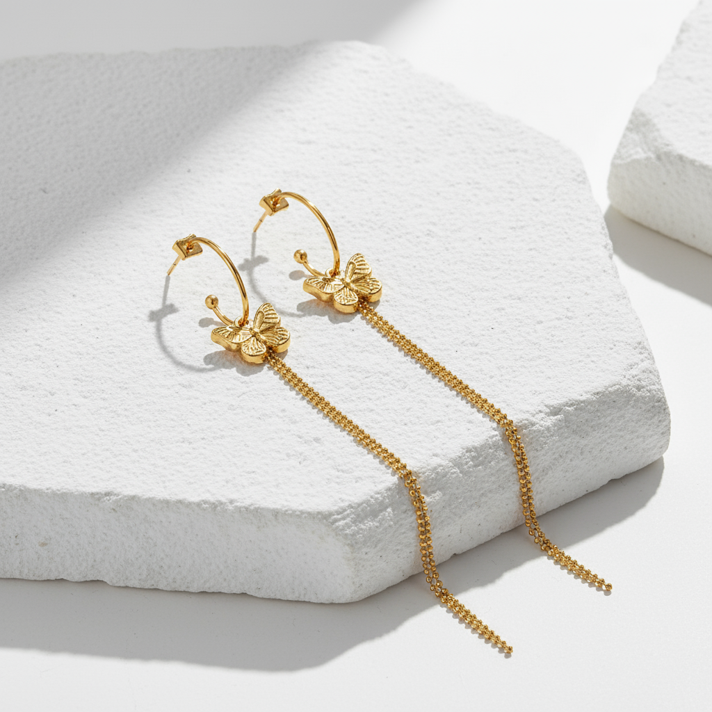 PENDIENTES GOLDEN WINGS