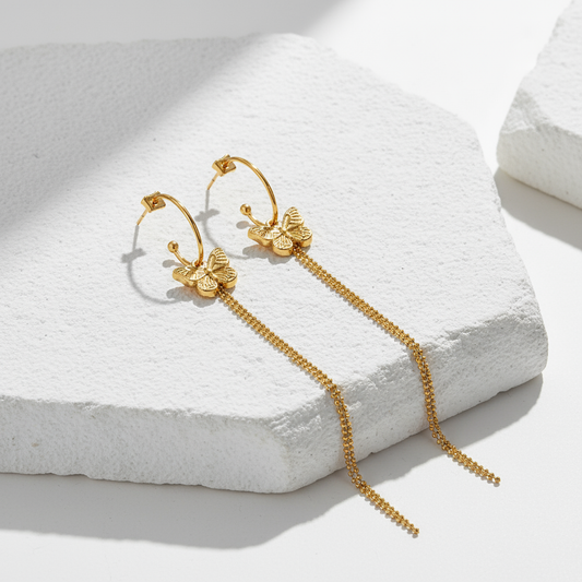 PENDIENTES GOLDEN WINGS