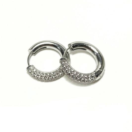 PENDIENTES LUMIERE PLATEADO