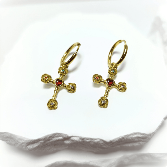 PENDIENTES CRUZ DIVINA
