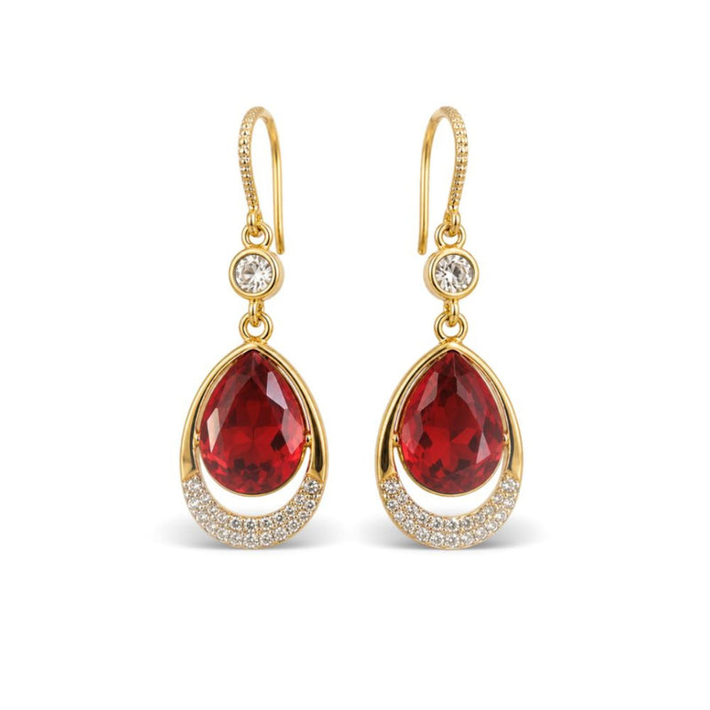 PENDIENTES ESCARLATA DE ZIRCONIO