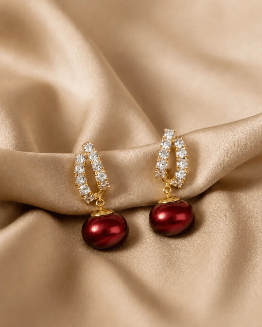 Pendientes Alma Carmesí