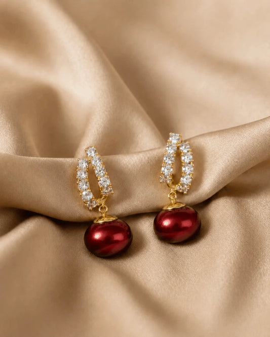 Pendientes Alma Carmesí