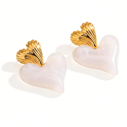 ARETES ROMANCE BLANCO