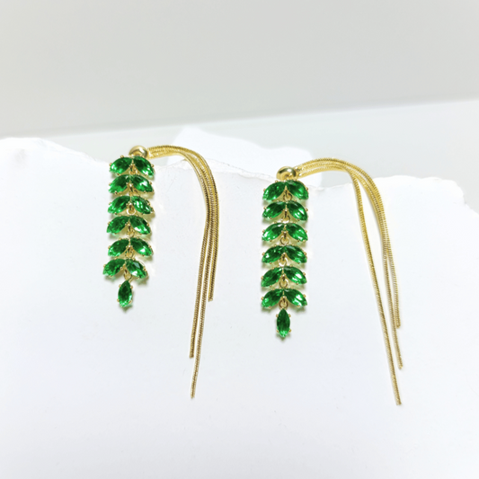 PENDIENTES VERDE PROVENZAL