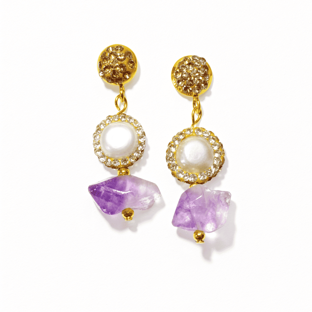 PENDIENTES REGINA AMATISTA