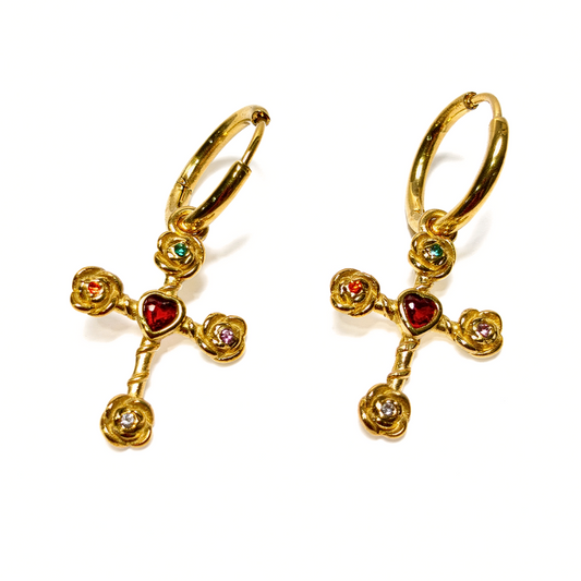 PENDIENTES CRUZ DIVINA