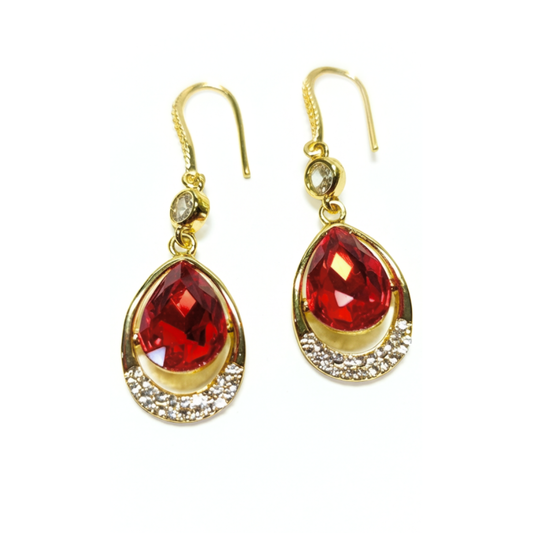 PENDIENTES ESCARLATA DE ZIRCONIO